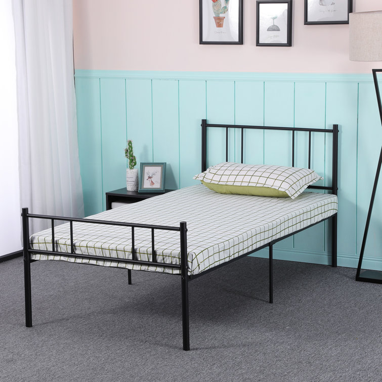 Ebern Designs Metal Single Bed Frame Wayfair.co.uk